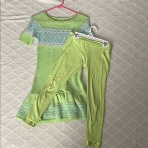 A Justice sweater-dress outfit